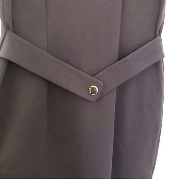 Tory Burch Pencil sheath Dress compression fabric front exposed Zipper pockets M - Picture 9 of 13